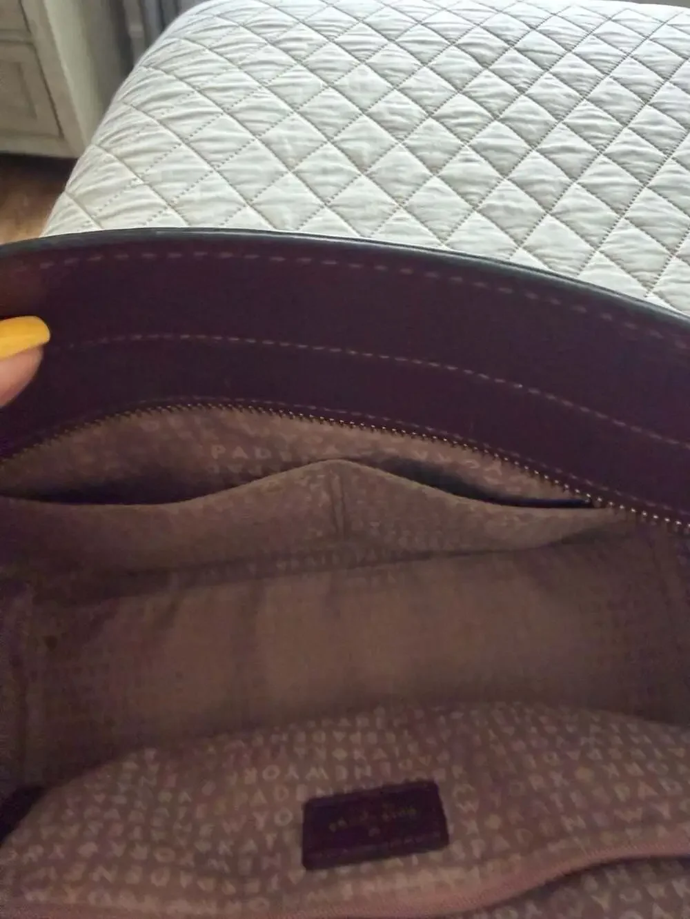 Kate Spade Parker Pebbled Leather Satchel Bag